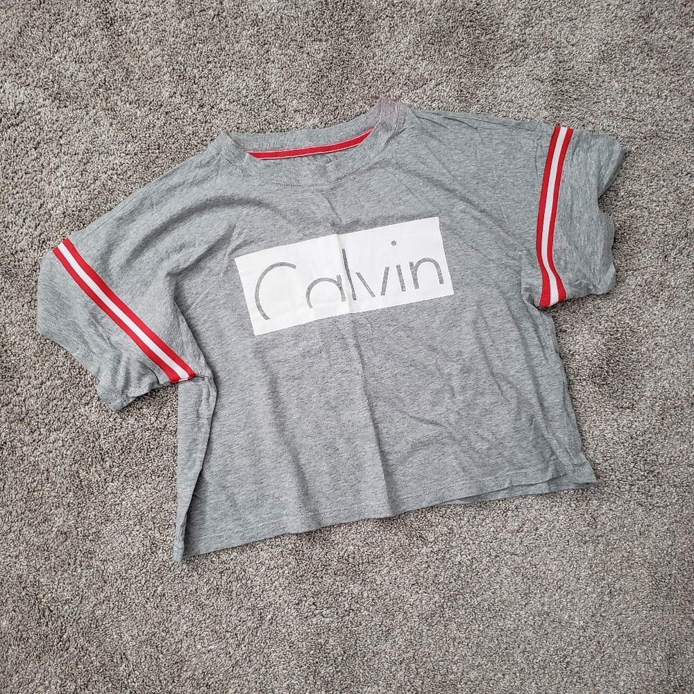 Calvin klein crop top tshirt top
